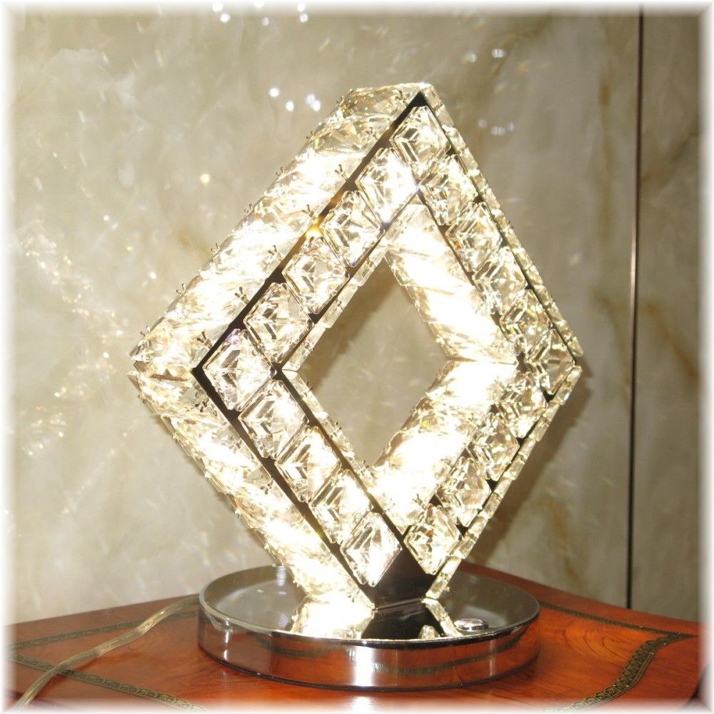 [ бесплатная доставка!]* очень дешево быстрое решение!* новый товар простой дизайн роскошный crystal LED имеется настольная подставка . цвет & белый цвет модель 