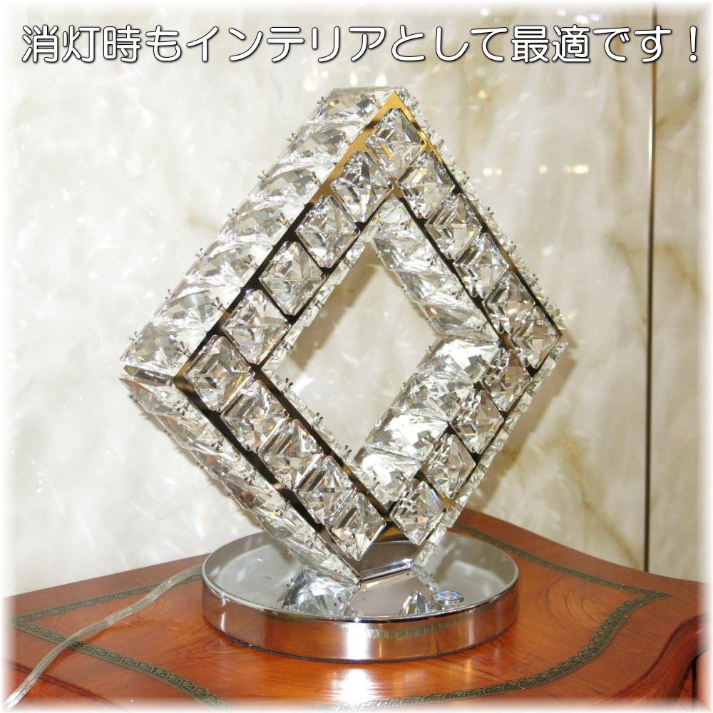 [ бесплатная доставка!]* очень дешево быстрое решение!* новый товар простой дизайн роскошный crystal LED имеется настольная подставка . цвет & белый цвет модель 