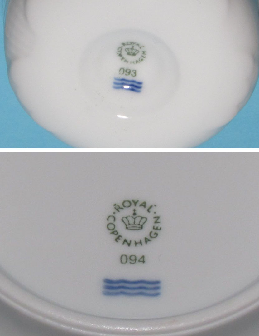 【◎ロイヤルコペンハーゲン ホワイトエレメンツ カップ&ソーサー /093・094 白磁】美品_画像10
