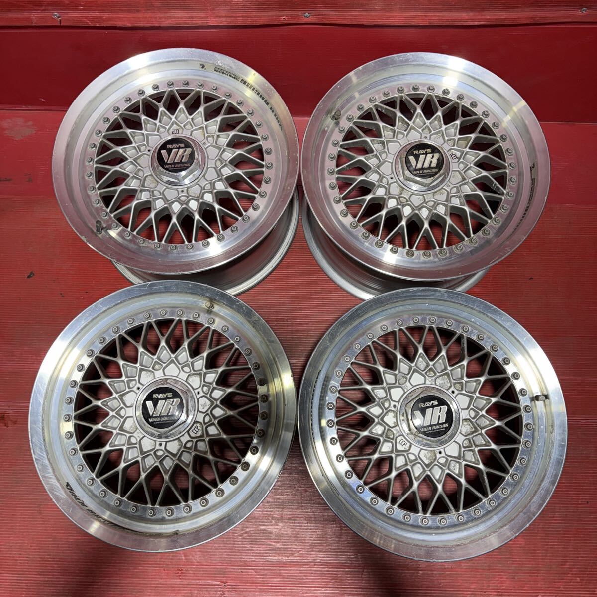 Rays レイズ　ボルクレーシング　メッシュ　16インチ　7JJ 8JJ PCD：114.3-5穴　オフ：+44/+49 3ピース　4本セット_画像1