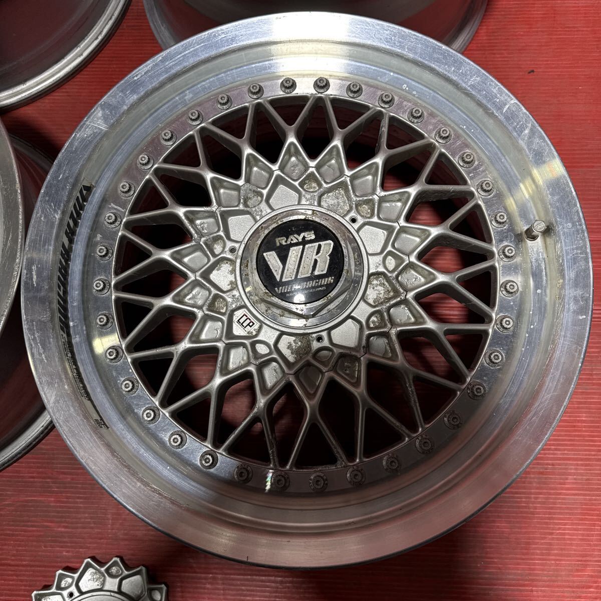 Rays レイズ　ボルクレーシング　メッシュ　16インチ　7JJ 8JJ PCD：114.3-5穴　オフ：+44/+49 3ピース　4本セット_画像3