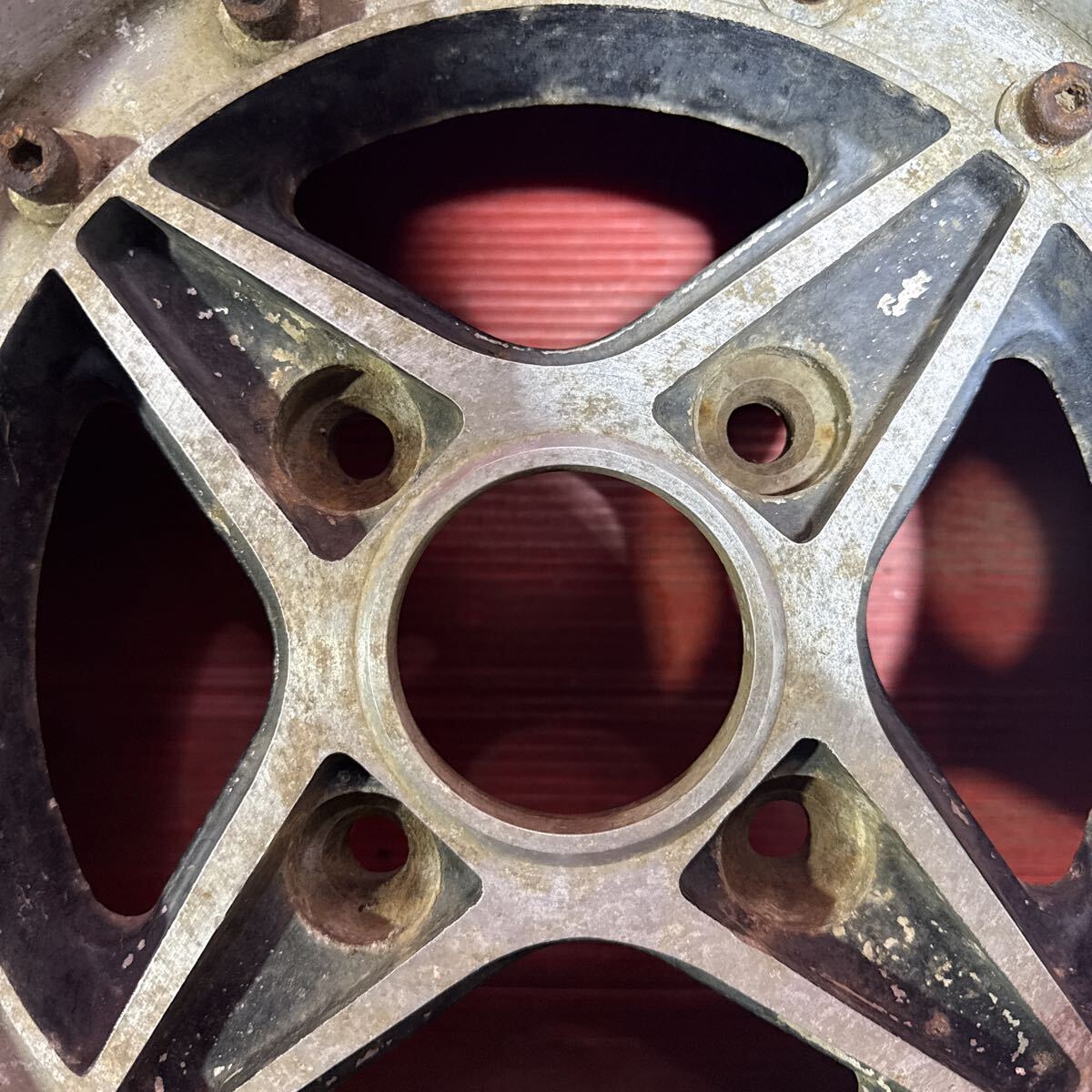 リバーサイド　RIVERSIDE R101 13インチ　6.5J 7J PCD：114.3-5穴　オフ：+7/+1（実測）4本セット 旧車 深リム 当時物_画像6