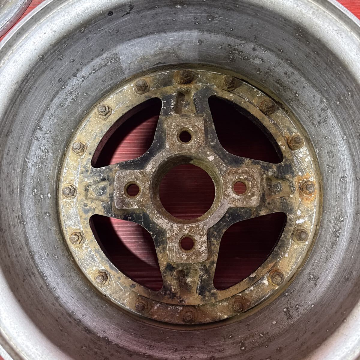 リバーサイド　RIVERSIDE R101 13インチ　6.5J 7J PCD：114.3-5穴　オフ：+7/+1（実測）4本セット 旧車 深リム 当時物_画像8