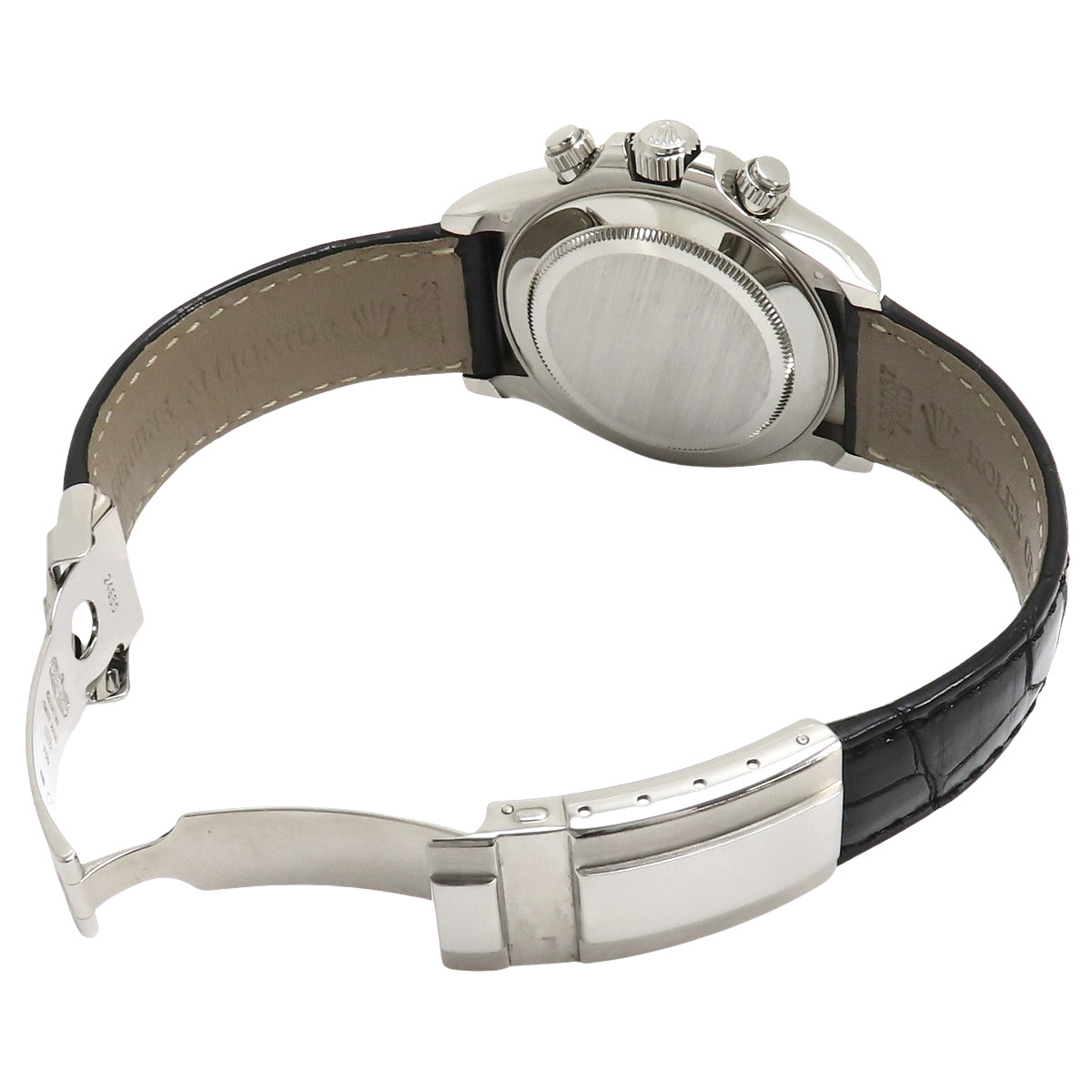 【保証書付】ロレックス 116519 デイトナ WG/革 ランダム番 自動巻き 腕時計 2016年3月購入 ブラック メンズ 40802144876【アラモード】_画像3