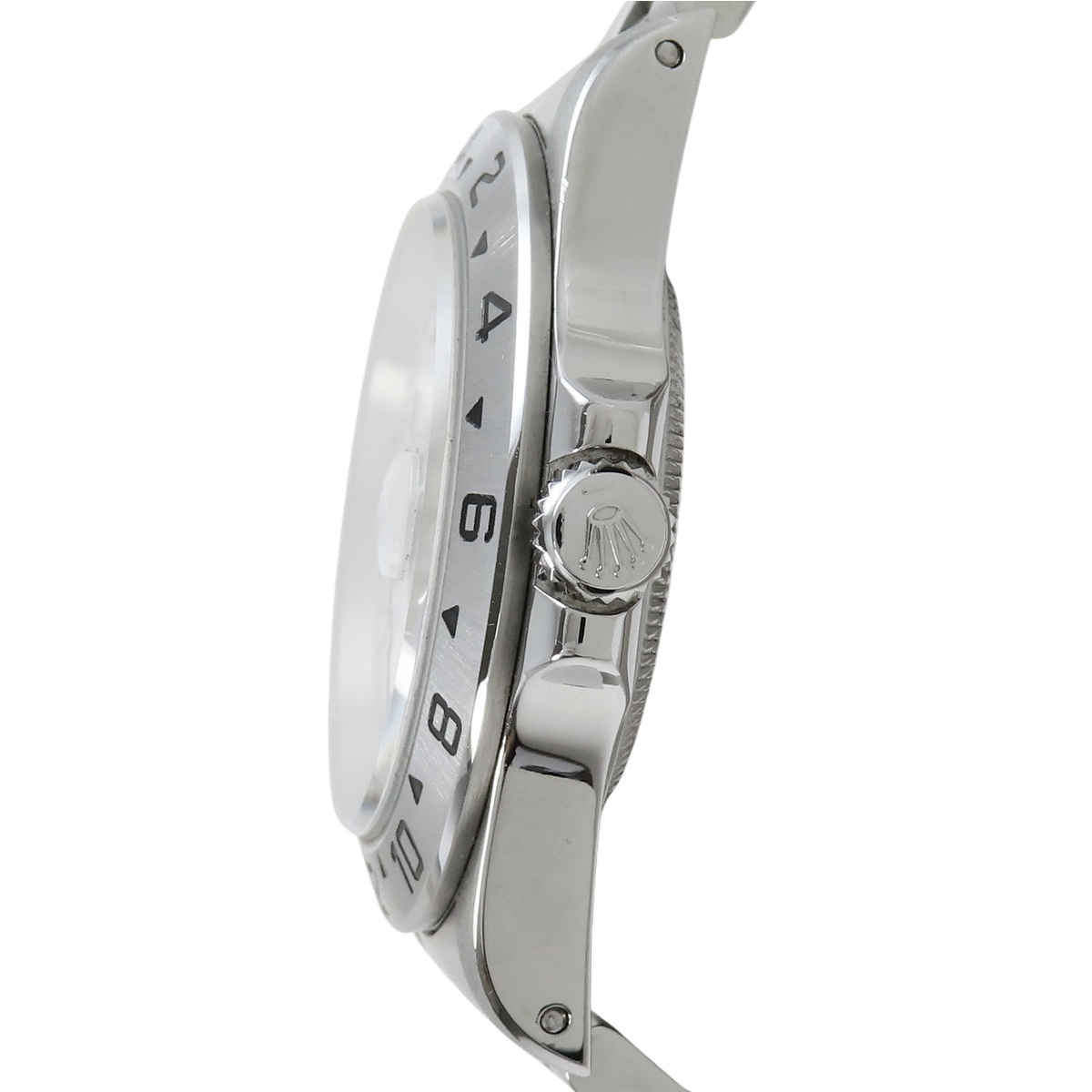 【保証書付】ロレックス 16570 エクスプローラー2 SS U番 自動巻き 腕時計 1999年 ホワイト メンズ 40802152415【アラモード】_画像3