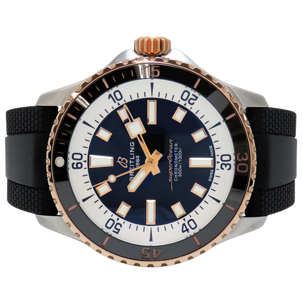 【保証書付】ブライトリング スーパーオーシャン 42 U17375/U17375211B1S PG/SS/ラバー 自動巻き メンズ 41100089521【アラモード】_画像2