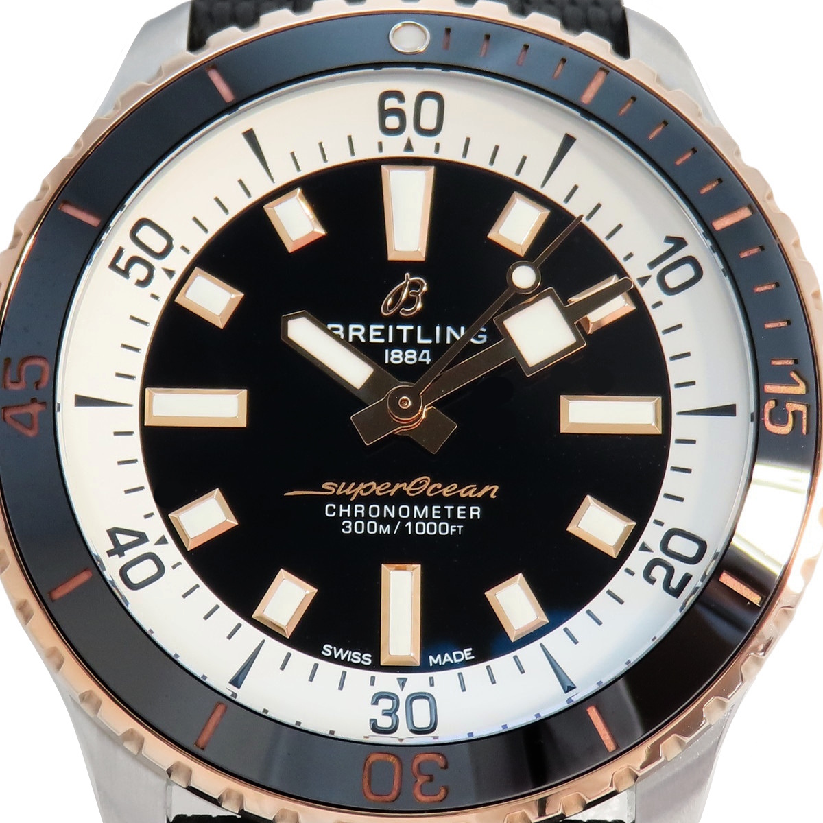 【保証書付】ブライトリング スーパーオーシャン 42 U17375/U17375211B1S PG/SS/ラバー 自動巻き メンズ 41100089521【アラモード】_画像3