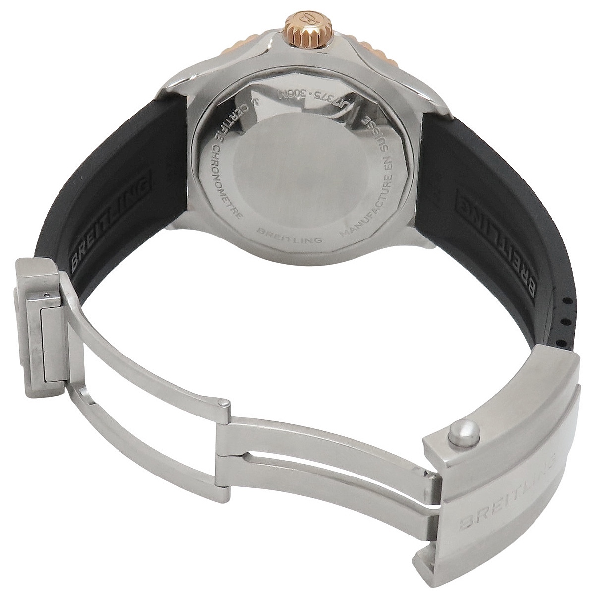【保証書付】ブライトリング スーパーオーシャン 42 U17375/U17375211B1S PG/SS/ラバー 自動巻き メンズ 41100089521【アラモード】_画像4