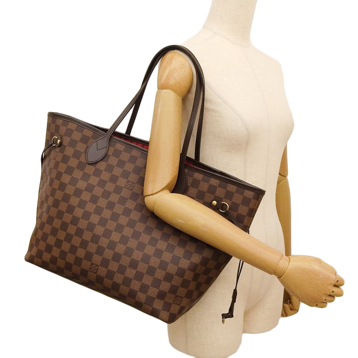 LOUIS VUITTON( Louis * Vuitton ) Damier *ebenneva- полный MM большая сумка s Lee zN40599 40802159974[ a la mode ]