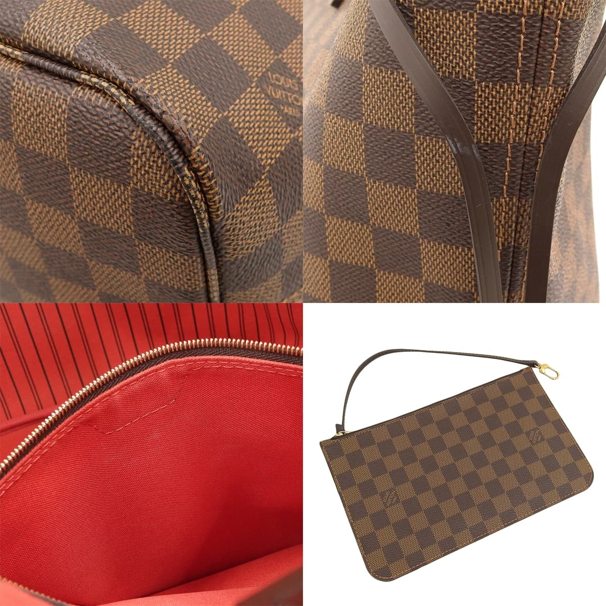 LOUIS VUITTON( Louis * Vuitton ) Damier *ebenneva- полный MM большая сумка s Lee zN40599 40802159974[ a la mode ]