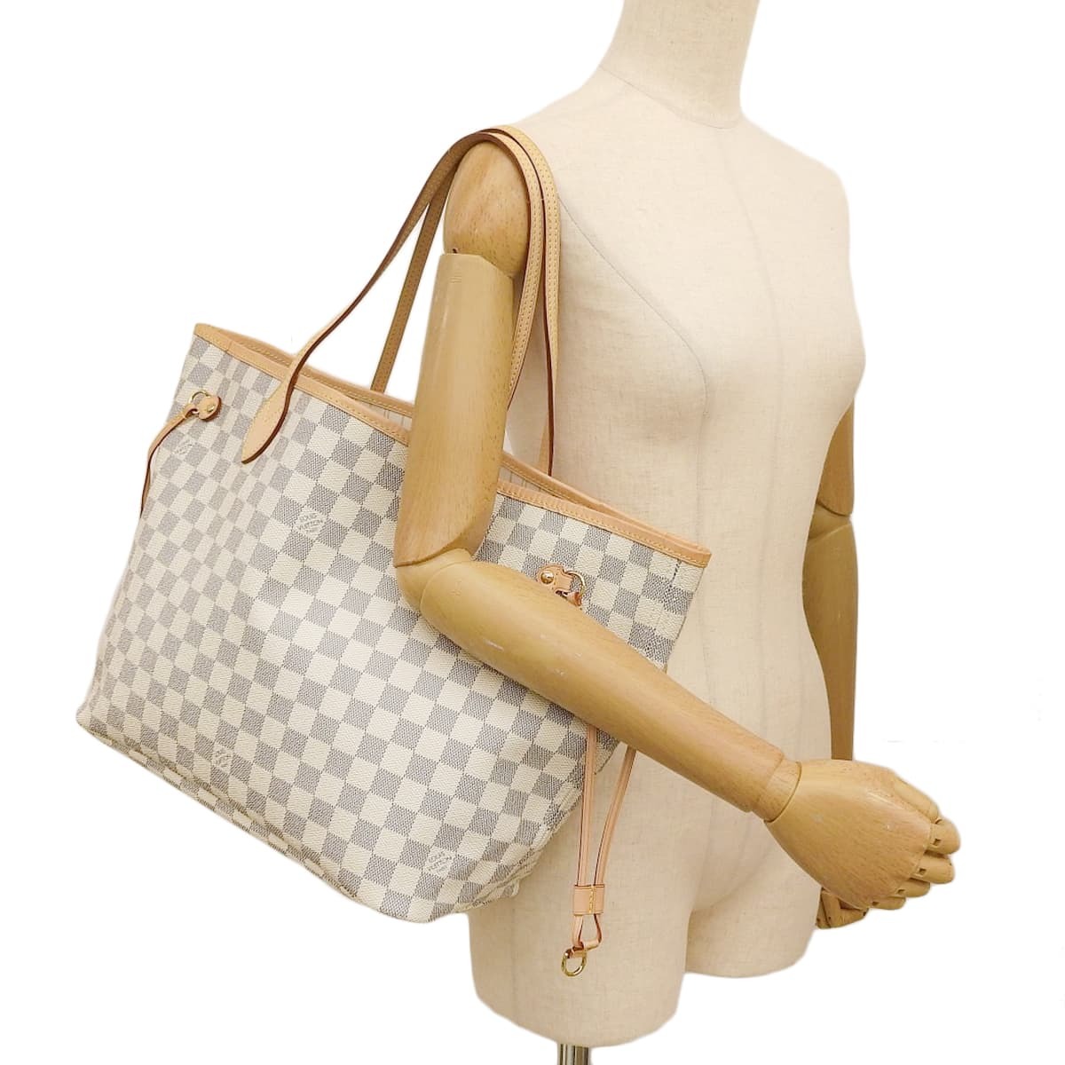 LOUIS VUITTON( Louis * Vuitton ) Damier * azur neva- полный MM rose бежевый слоновая кость N40604 40802158684[ a la mode ]
