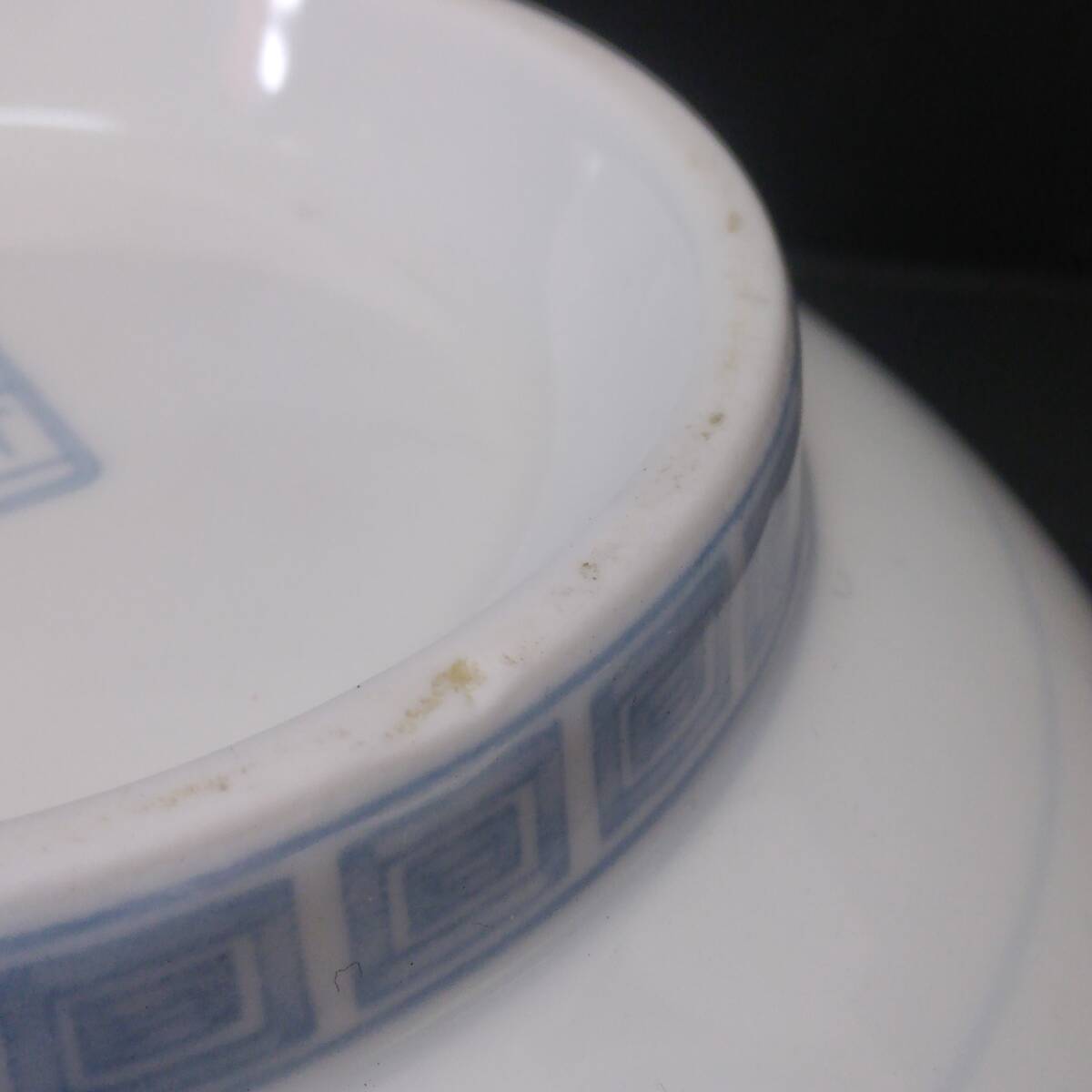 《食器》銘有「天下一筑後窯：花 鳥 ラーメンどんぶり」 高さ：約7.7cm・口直径：約18.3cm 丼碗 _画像10