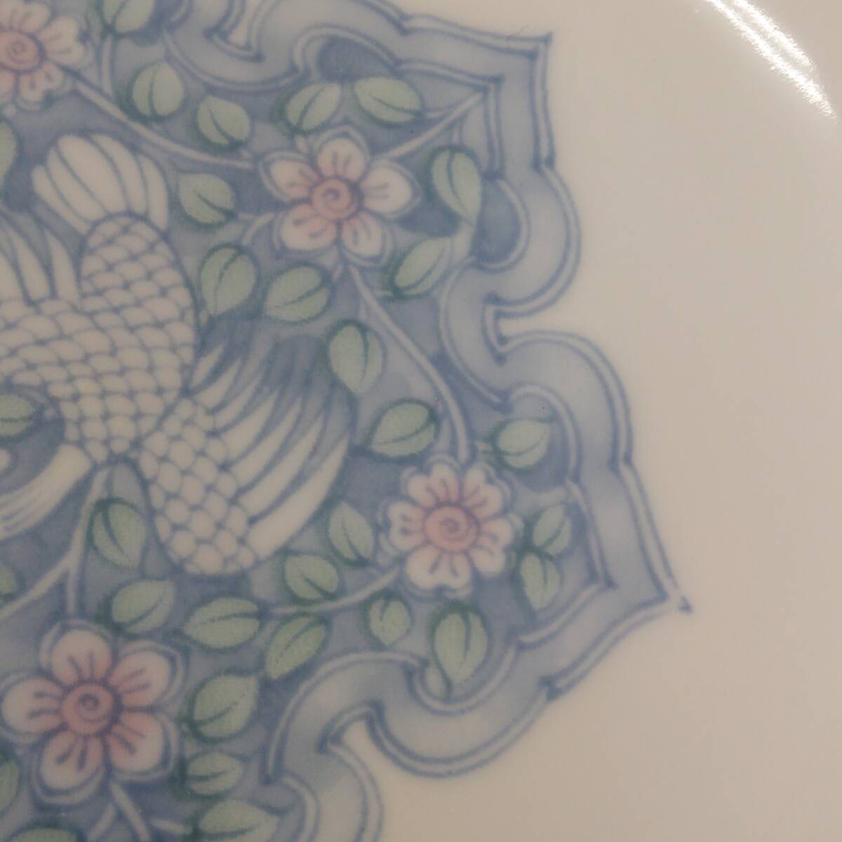 《食器》銘有「天下一筑後窯：花 鳥 ラーメンどんぶり」 高さ：約7.7cm・口直径：約18.3cm 丼碗 _画像9