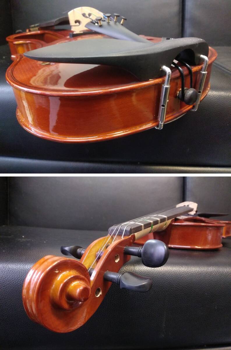 《音楽》弦楽器 「ハルシュタット：エレキバイオリン CV-210E」 ケース付き Hallstatt ヴァイオリン 動作未確認 器材_画像4