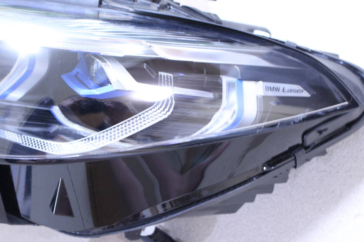 BMW 8シリーズ G14 G15 G16 左ヘッドライト レーザーライト 63115A41035 純正 中古 傷あり_画像4