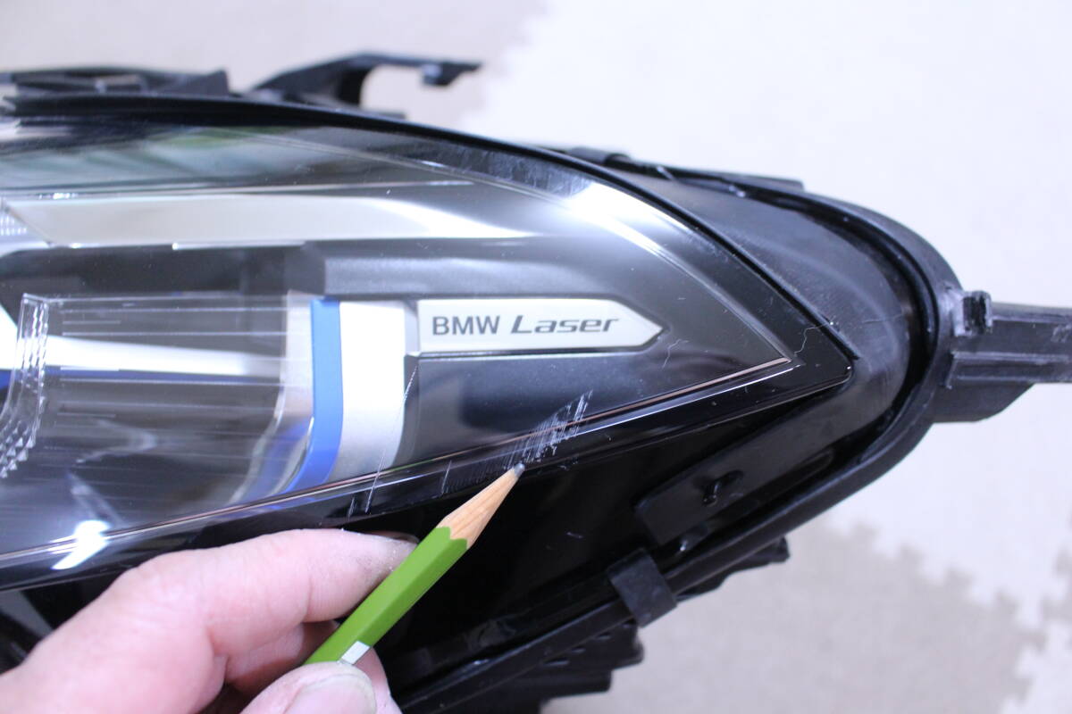 BMW 8シリーズ G14 G15 G16 左ヘッドライト レーザーライト 63115A41035 純正 中古 傷あり_画像9