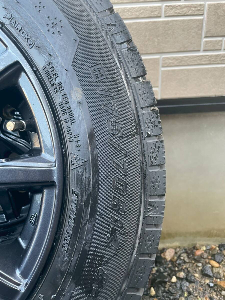 175/70/14 スタッドレスホイール4本セット GOOD YEAR ICE NAVI 7 フィットなど 21年33週製造 残6～7㎜_画像5