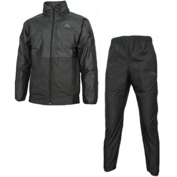 アディダス 24/7 ウインドブレーカー ジャケット&パンツ Sサイズ 定価18678円 ブラック 黒 スリーストライプス ウーブン 上下_画像1