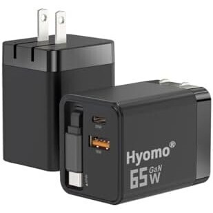 65W [65W самозаводящиеся часы брать . быстрое зарядное устройство ]65cm кабель длина настройка возможность Type-C 3 порт PD зарядное устройство [PSE засвидетельствование settled / эластичный тип USB-C кабель встроенный 1414_352