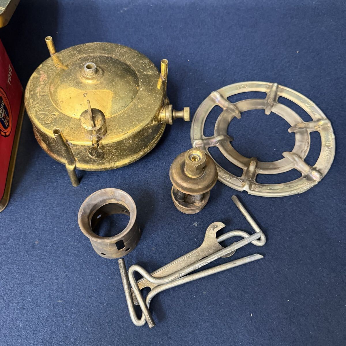 MANASLU マナスル ケロシンストーブ NO.126 ビンテージストーブ アンティーク 当時物 昭和レトロ 動作未確認 ジャンク品_画像2