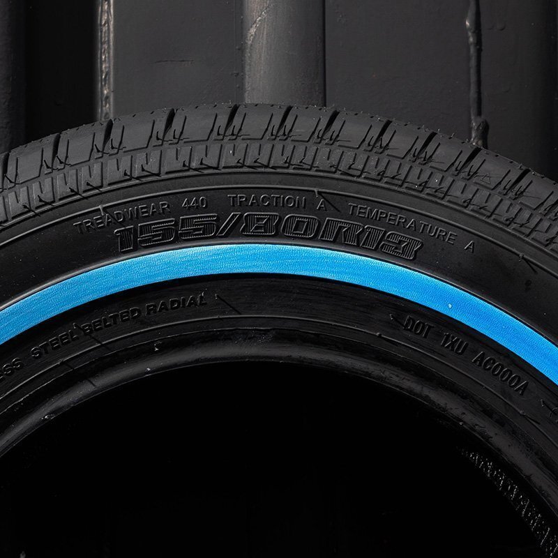 訳あり アウトレット！ ホワイトリボンタイヤ 13インチ REMINGTON 155/80R13 4本（レミントン）＜ホワイトリボン途切れ、汚れなど＞_画像6