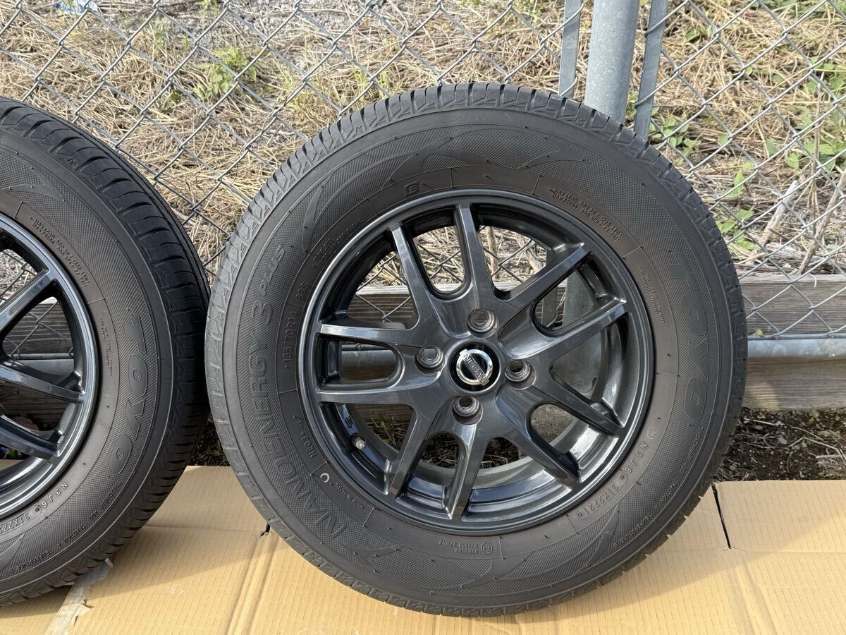 ノート/NOTE E12 後期:純正 アルミホイール PCD100 14×5.5J、インセット40 タイヤ トーヨー nano energy3 185/70R14 2021年製 8分山_画像5
