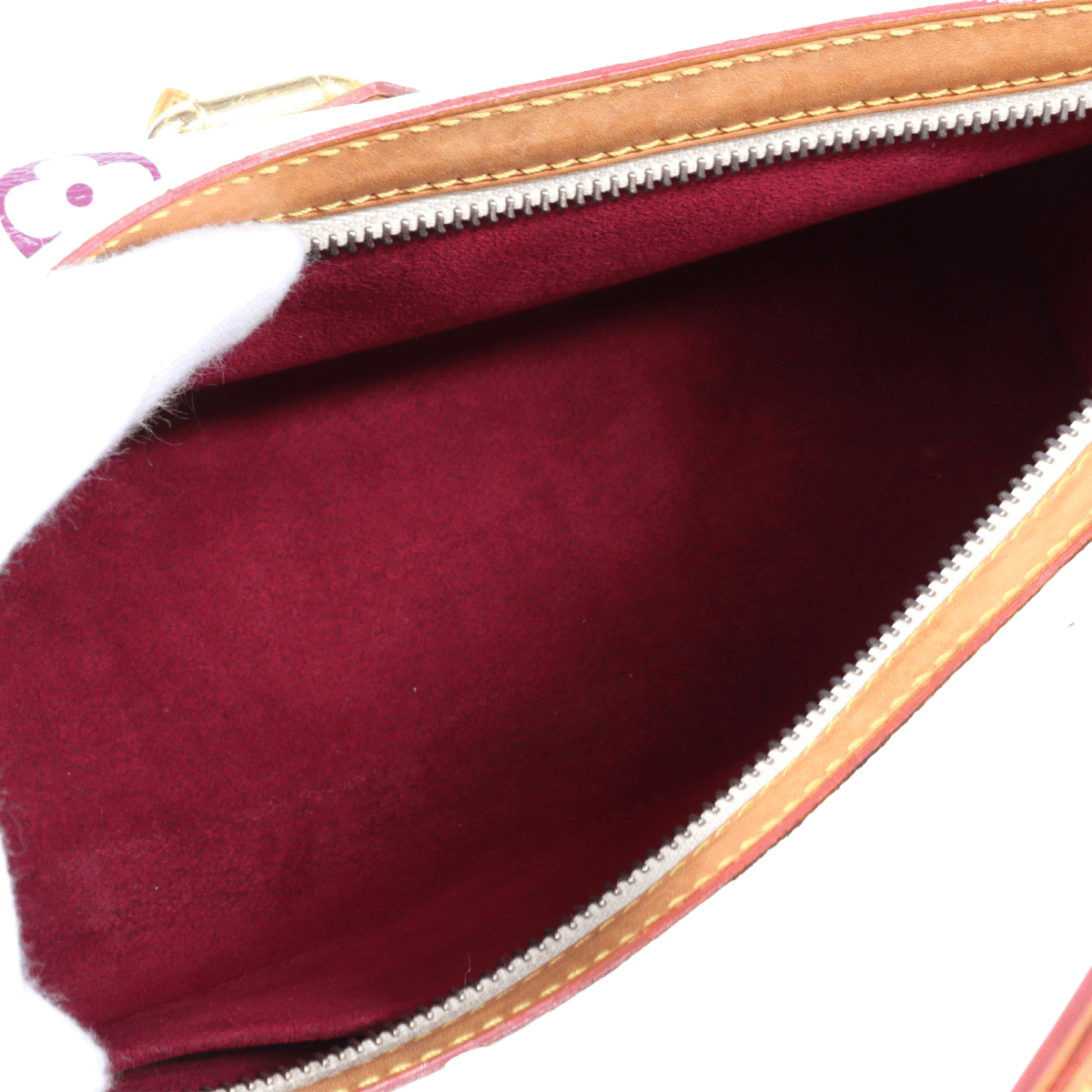 Louis Vuitton エライザ ワンショルダーバッグ M40098 モノグラム・マルチカラー ブロン アイボリー ハンドバッグ ゴールド金具_画像6