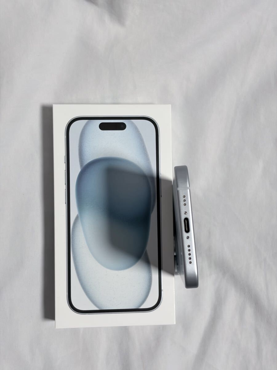 [ прекрасный товар ]iPhone 15 256GB SIM свободный голубой (Apple Store покупка )MTMR3J/A