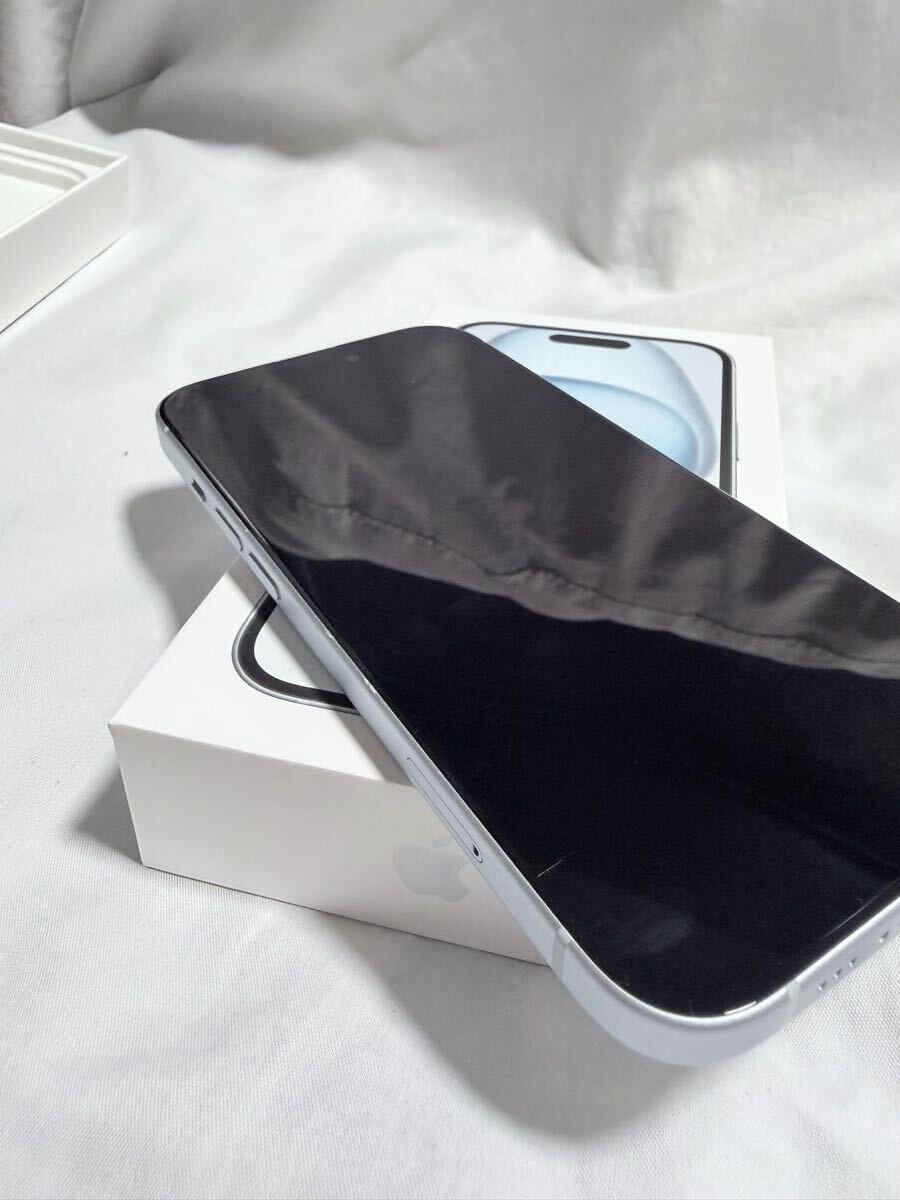 [ прекрасный товар ]iPhone 15 256GB SIM свободный голубой (Apple Store покупка )MTMR3J/A
