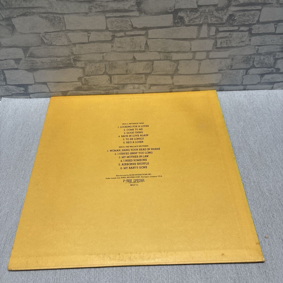 The Wallace Brothers & Patterson Twins The Wallace Brothers & Patterson Twins【LP】 US盤_画像2