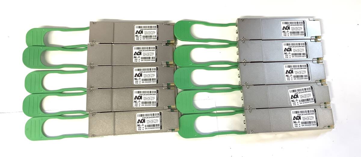 K7110741 AOI 100G QSFP28 CWDM4 モジュール 10点 【中古動作品】_画像1