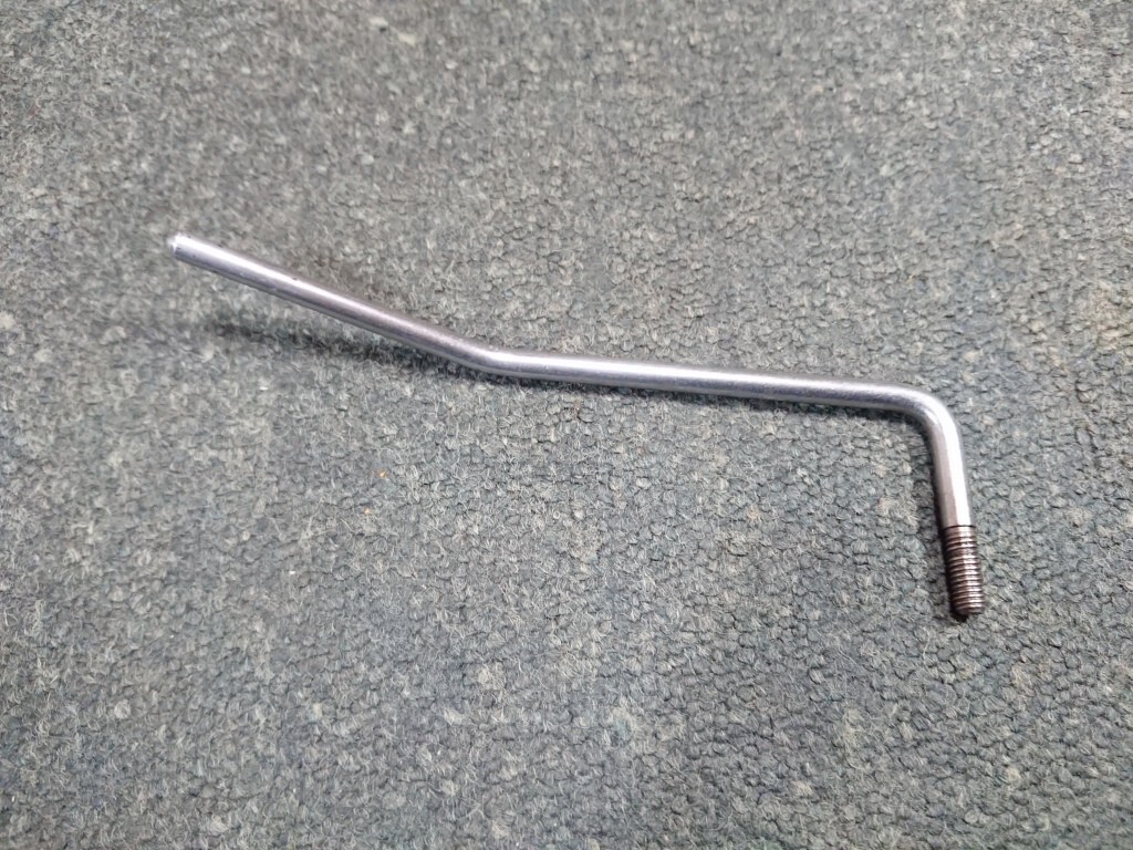 1986年製FERNANDES Head Crasher FRT-6C用Tremolo Arm Chrome フェルナンデス トレモロアーム 6mm径 ステンレス クローム_画像1