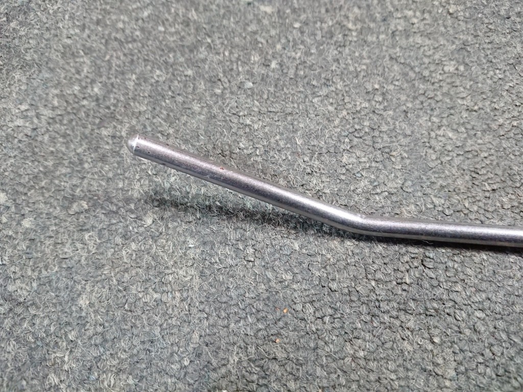 1986年製FERNANDES Head Crasher FRT-6C用Tremolo Arm Chrome フェルナンデス トレモロアーム 6mm径 ステンレス クローム_画像3