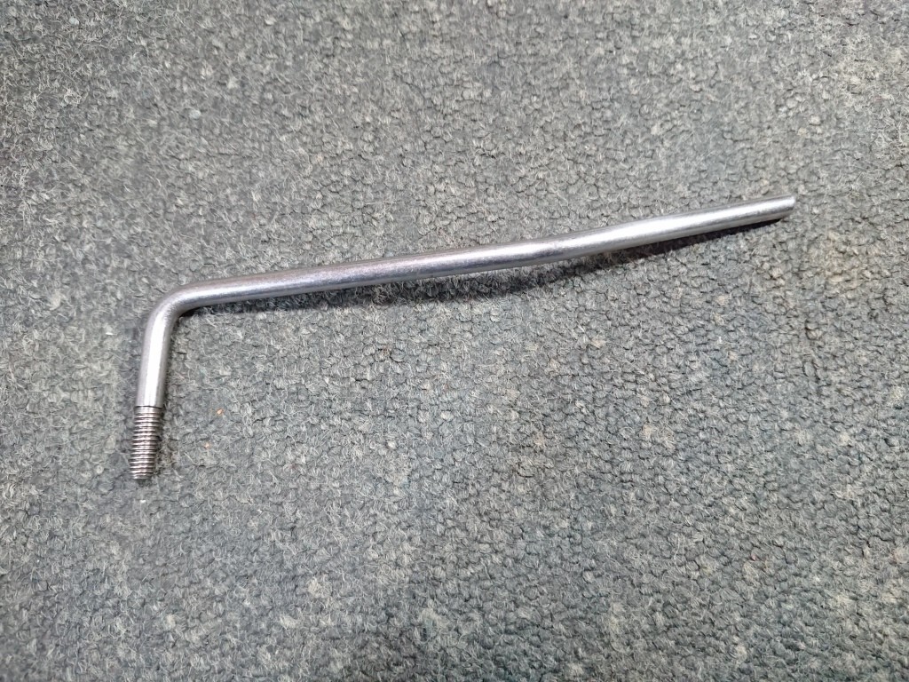 1986年製FERNANDES Head Crasher FRT-6C用Tremolo Arm Chrome フェルナンデス トレモロアーム 6mm径 ステンレス クローム_画像4