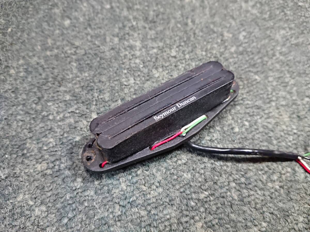 【人気の旧タイプ形状】 SEYMOUR DUNCAN SHR-1b Hot Rails Strat Bridge Black セイモアダンカン ホットレールズ ブラック リア用_画像2