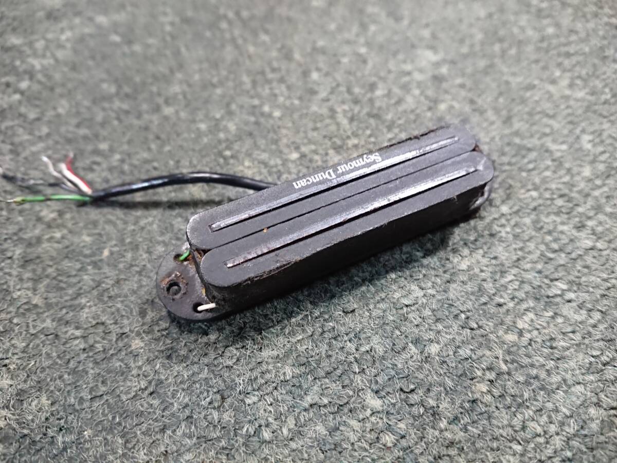 【人気の旧タイプ形状】 SEYMOUR DUNCAN SHR-1b Hot Rails Strat Bridge Black セイモアダンカン ホットレールズ ブラック リア用_画像4