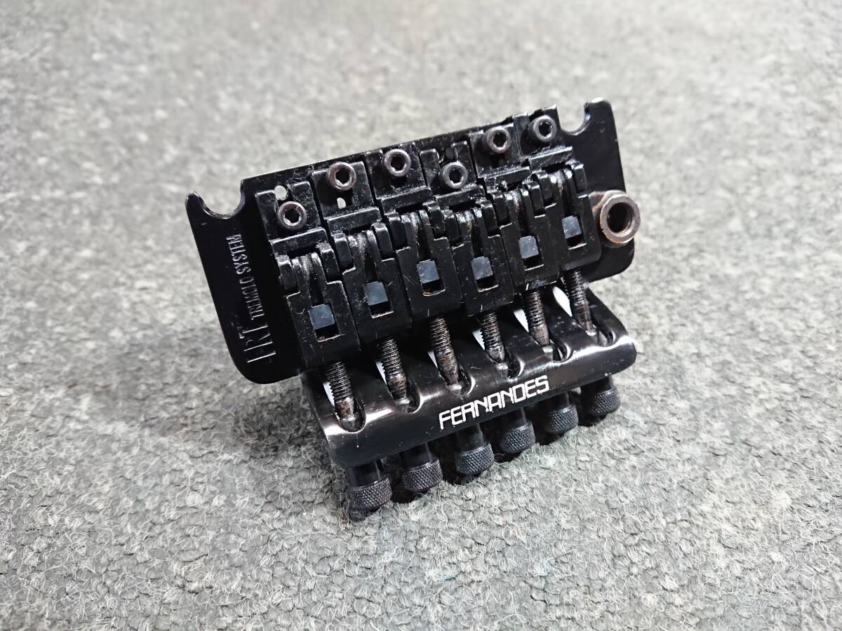 1988年製 FERNANDES 後期型FRT-4 Tremolo Bridge Black　フェルナンデス フロイド ブリッジ ブラック　ブロック42ｍｍ_画像2
