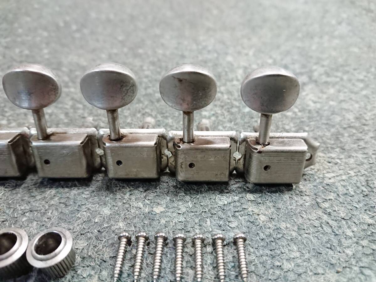 1990年代製 GOTOH SD91-05M-L6 Nickel “SCHECTER DELUXE”刻印　クルーソンタイプ ペグ　Made in Japan　ゴトー ニッケル 日本製 SCHECTER_画像3