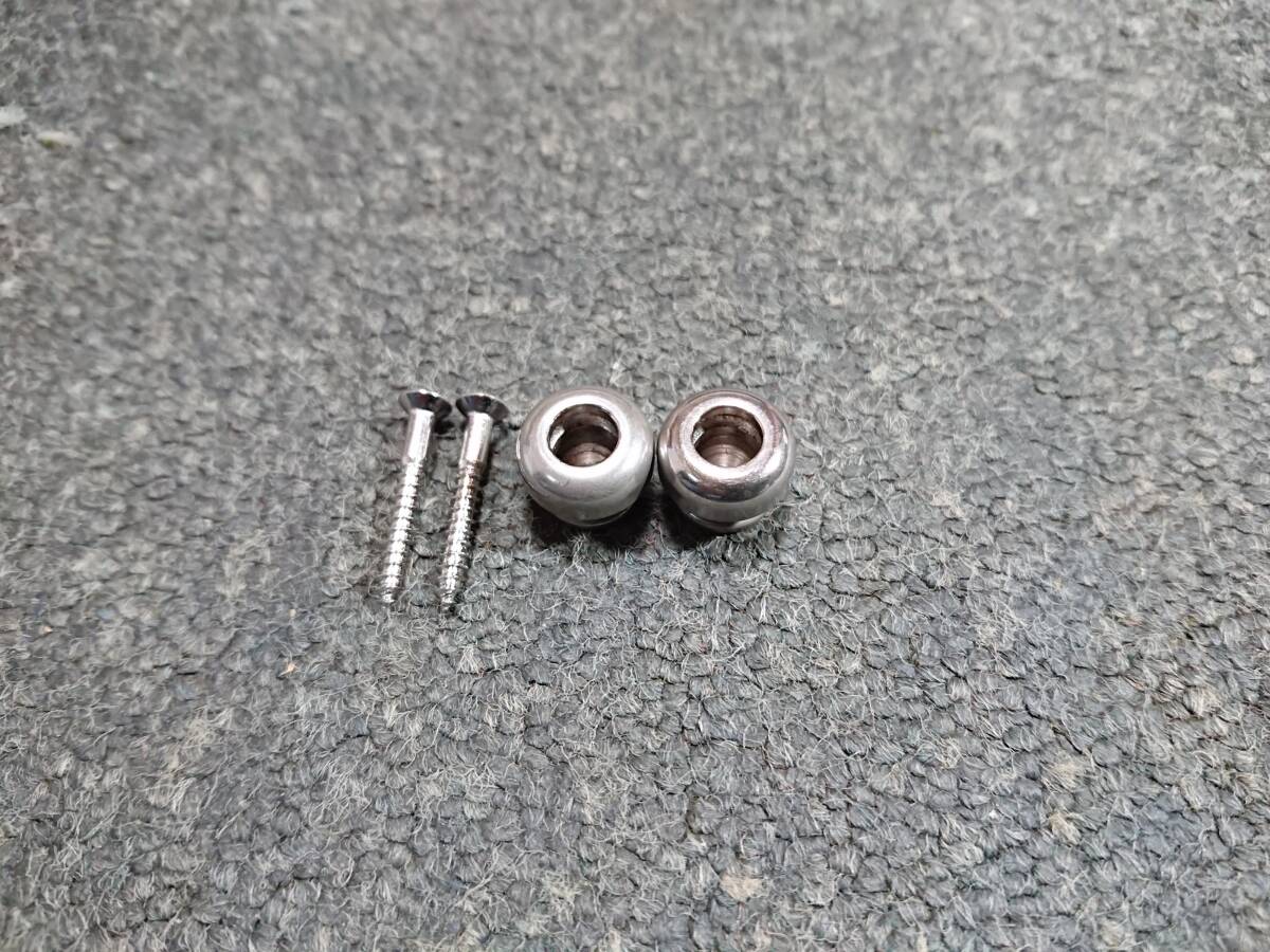 ストラップピン　ニッケル or クローム 2個_画像1