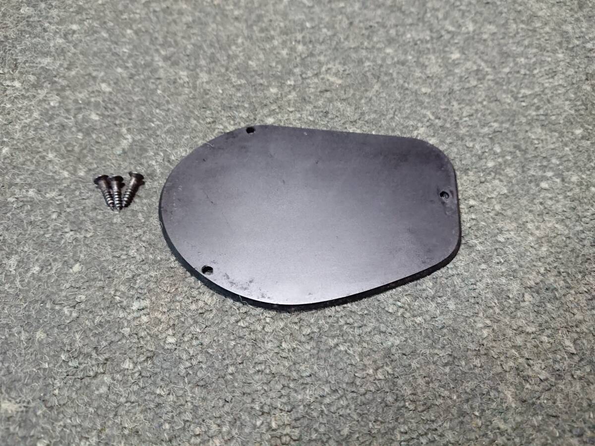 FERNANDES 1990年製 FR-65 用　コントロール パネル（プレート）艶消しブラック　ビス3本付き フェルナンデス　FR-65PS_画像2