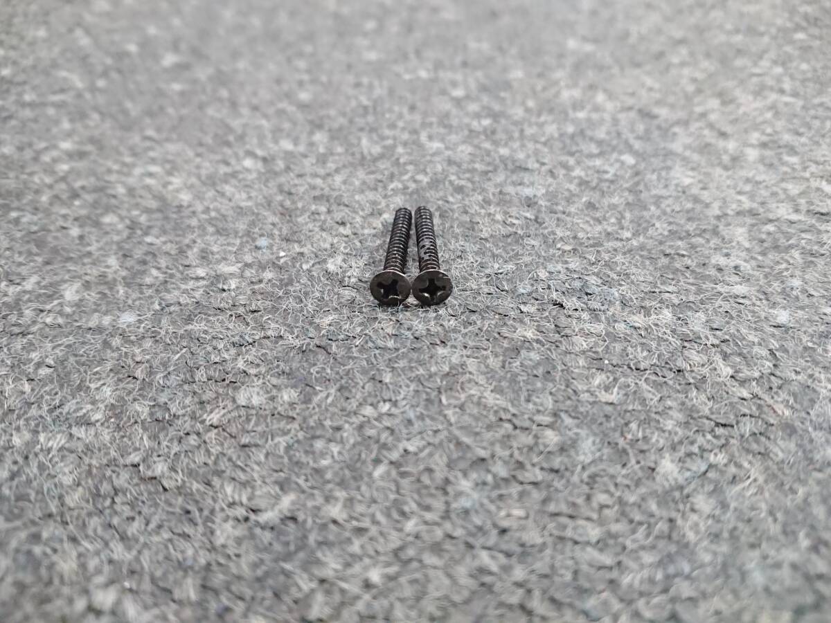 1992年製 FERNANDES ストラップピン ブラック 2個 ビス付き フェルナンデス FR-75T_画像4