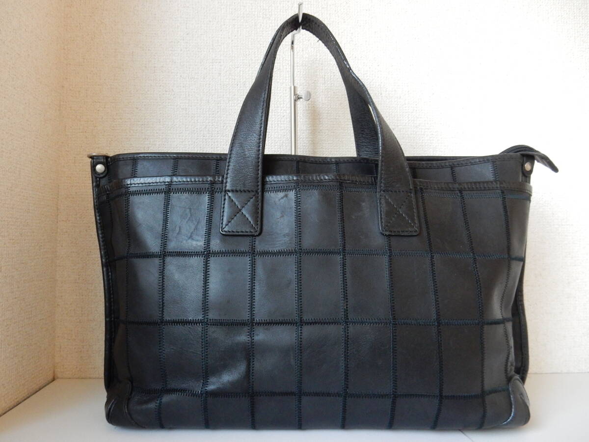 本革☆TRION(トライオン)☆A4対応☆5ポケット☆トートバッグ　ブラック(金具シルバー) _画像3