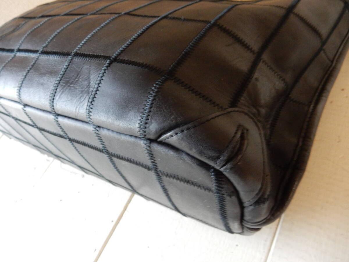 本革☆TRION(トライオン)☆A4対応☆5ポケット☆トートバッグ　ブラック(金具シルバー) _画像5