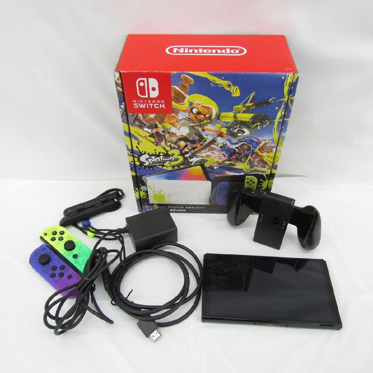 【中古品】NINTENDO SWITCH ニンテンドースイッチ 有機EL スプラトゥーン3エディション HEG-S-KCAAA(JPN) ※ドック欠品 925134097 1116_画像1