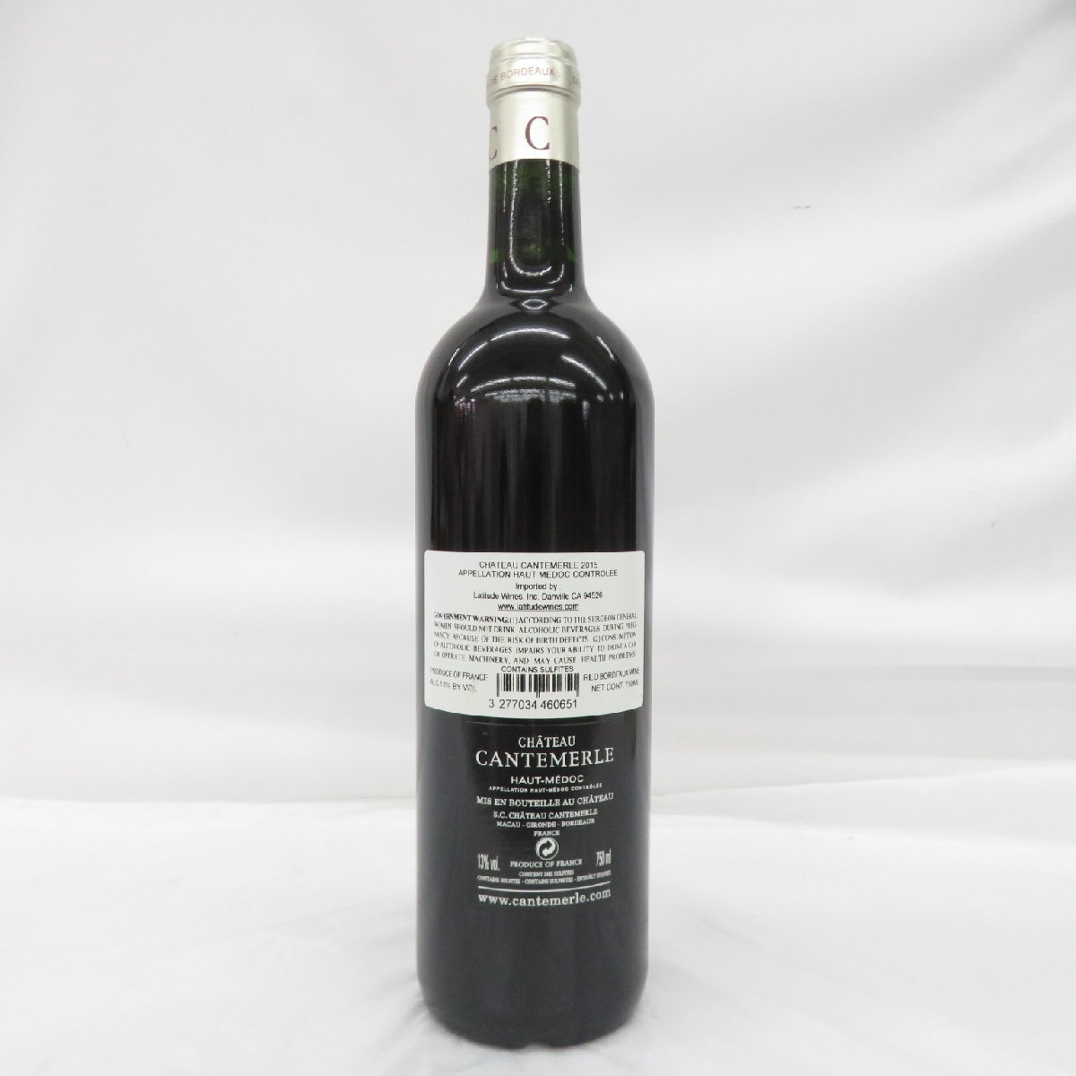 [ не . штекер ]CHATEAU CANTEMERLE автомобиль to-* can tome Lulu 2015 красный вино 750ml 13% 11976592 1124