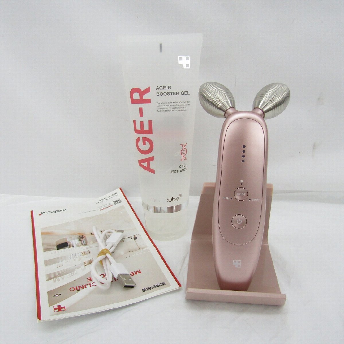 1 иен ~[ б/у товар ]APR JAPAN medicubemeti Cube EMS прекрасный лицо контейнер ME-AGE-R-01p обод rose розовый 11964498 1125