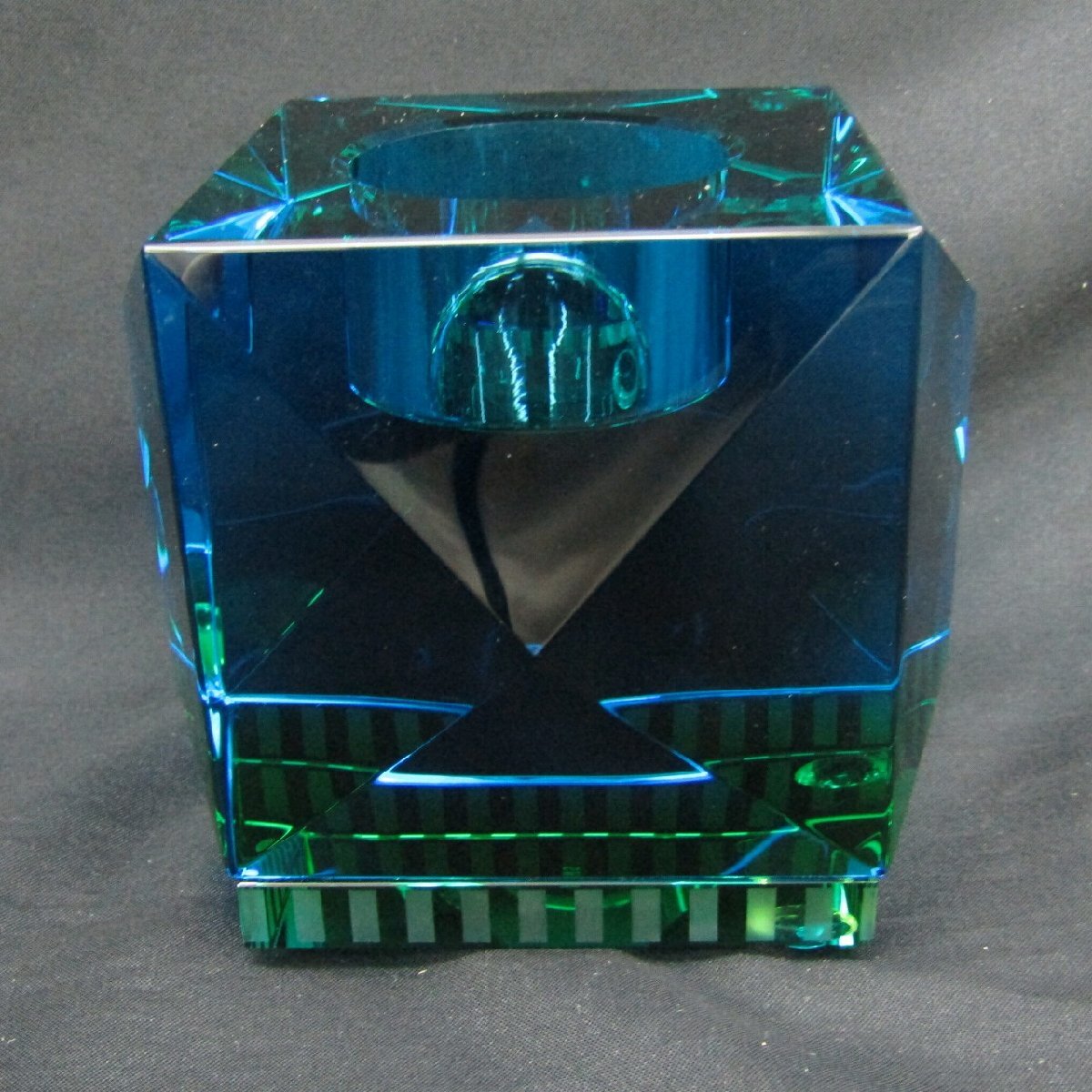 1円～【美品】REFLECTION OPHELIA T-LIGHT ティーライトホルダー アズール グリーン 箱付 11974826 1128_画像5