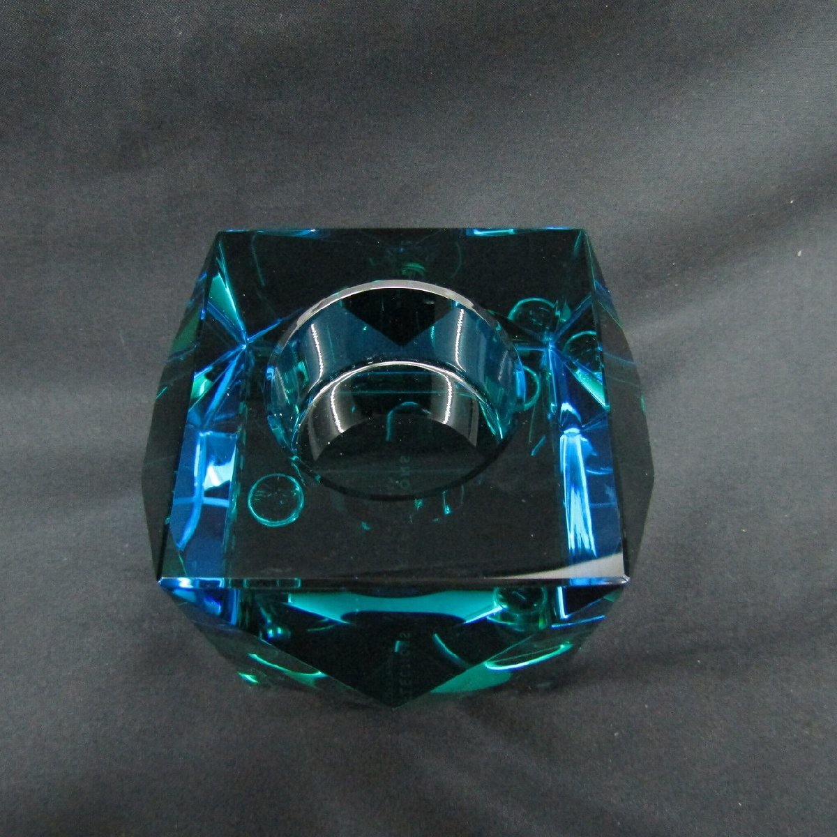 1円～【美品】REFLECTION OPHELIA T-LIGHT ティーライトホルダー アズール グリーン 箱付 11974827 1130_画像8