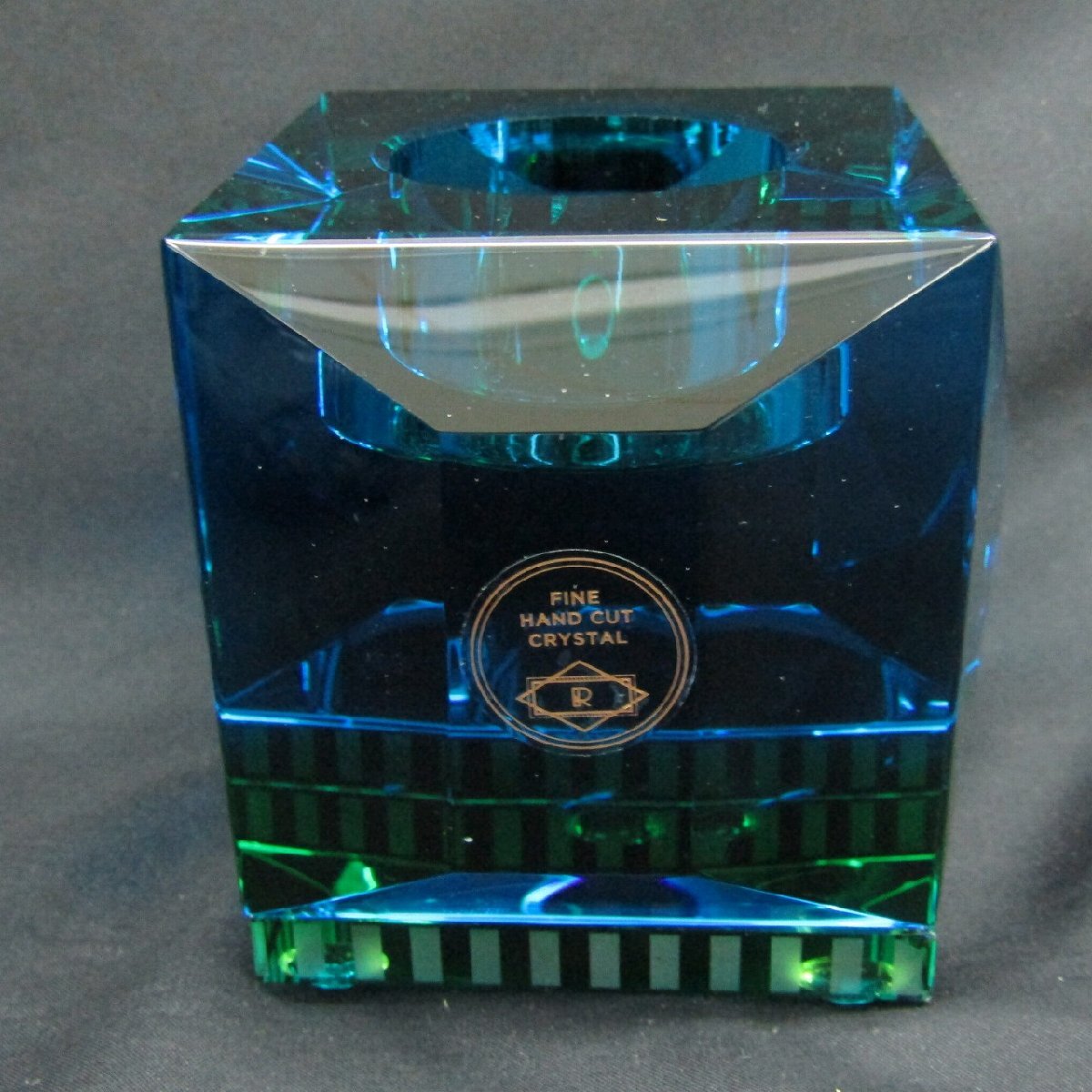 1円～【美品】REFLECTION OPHELIA T-LIGHT ティーライトホルダー アズール グリーン 箱付 11974826 1128_画像6