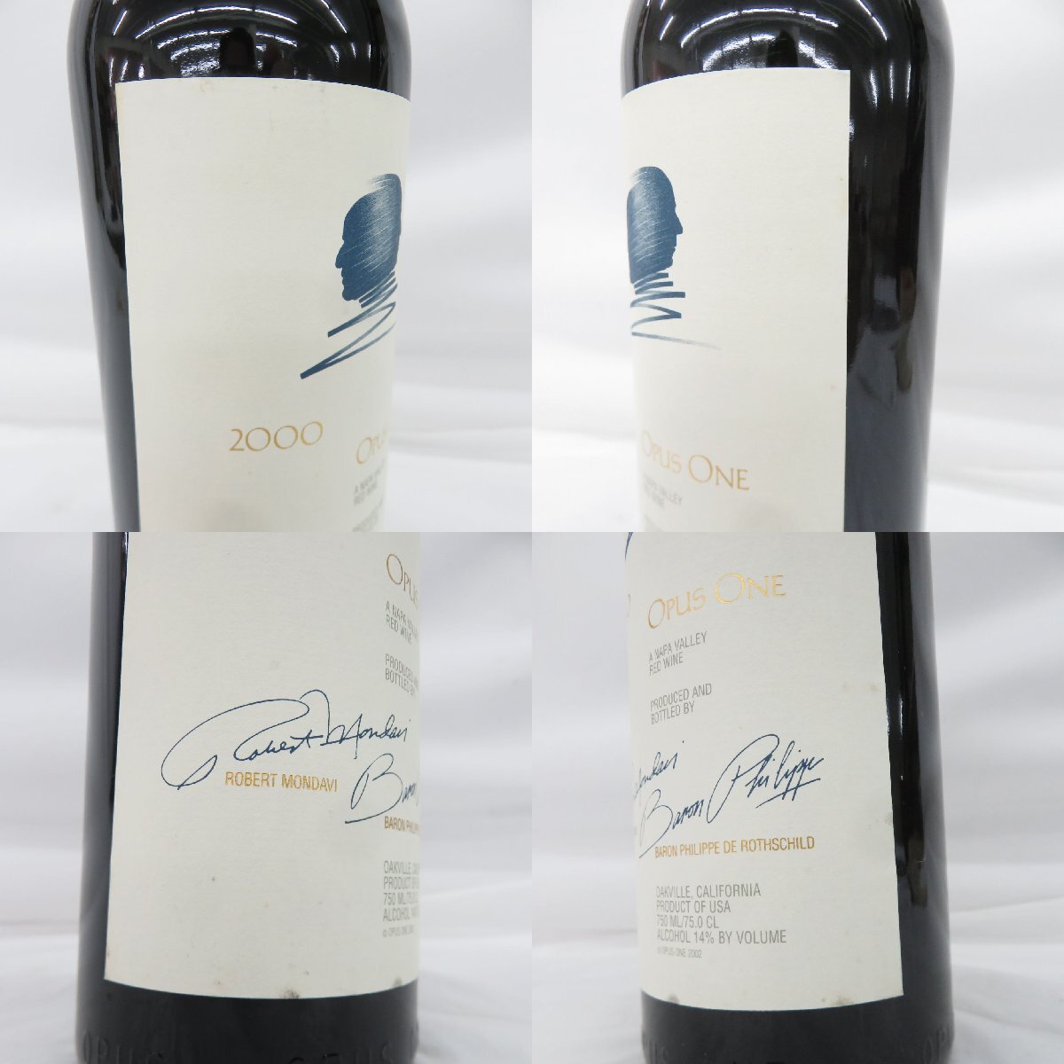 【未開栓】OPUS ONE オーパスワン 2000 赤 ワイン 750ml 14% 11982165 1130_画像3